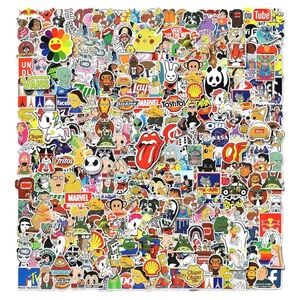 300 Stickers for Adults Waterproof Vinyl Stickers Pack assorted nwt
